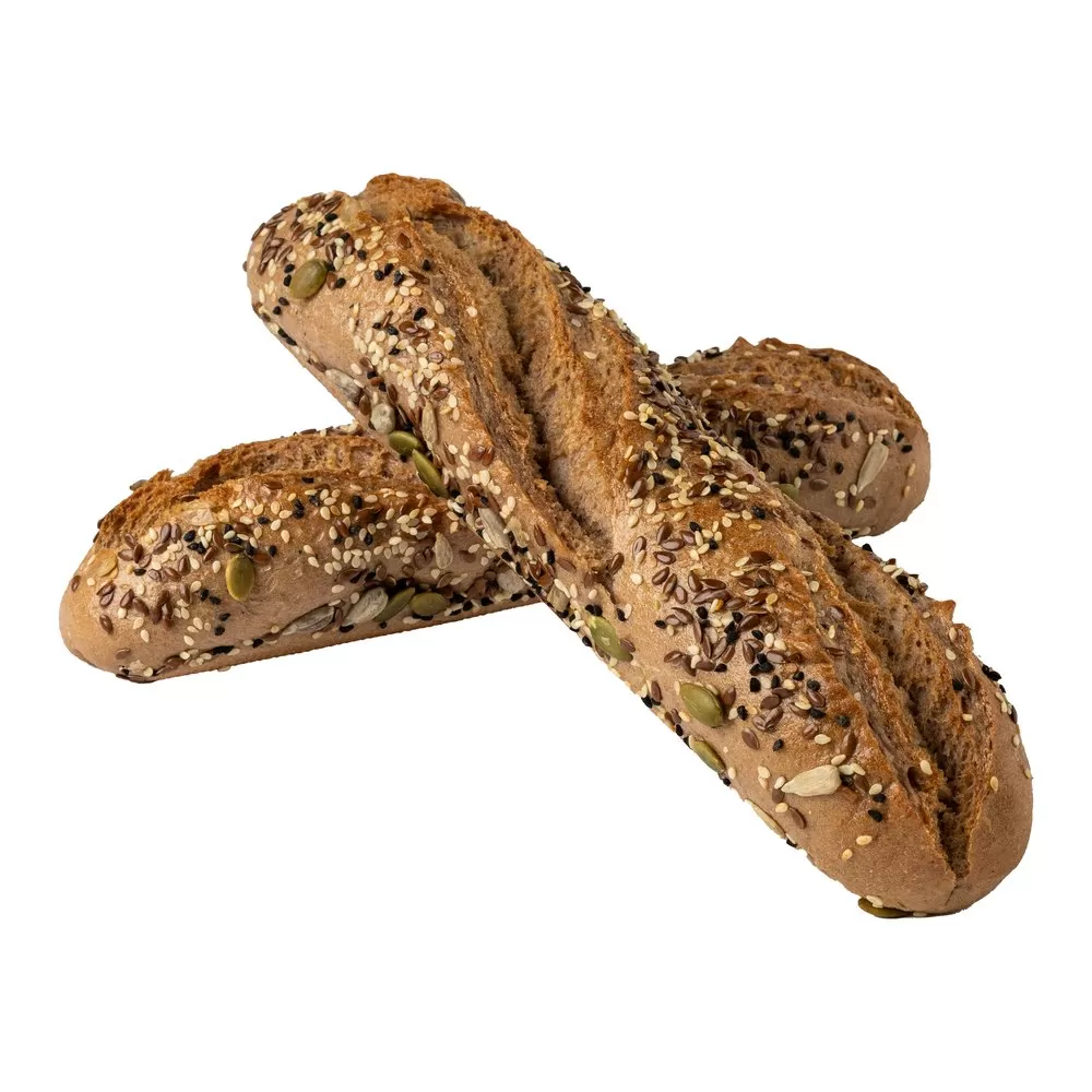 Mini Brown Baguette Mixed Seeds, Plum Catering HoReCa