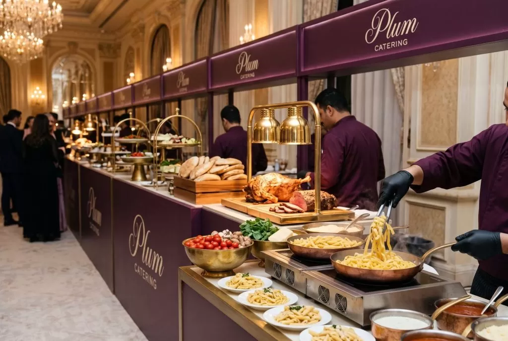 Live stations, Plum Catering
