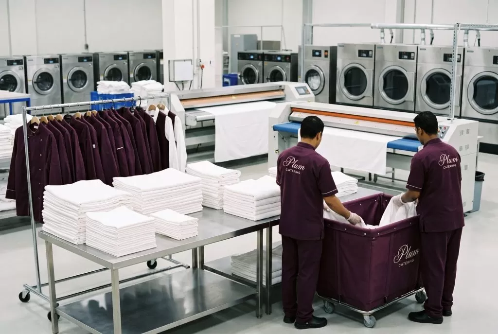 Linen and laundry, Plum Catering